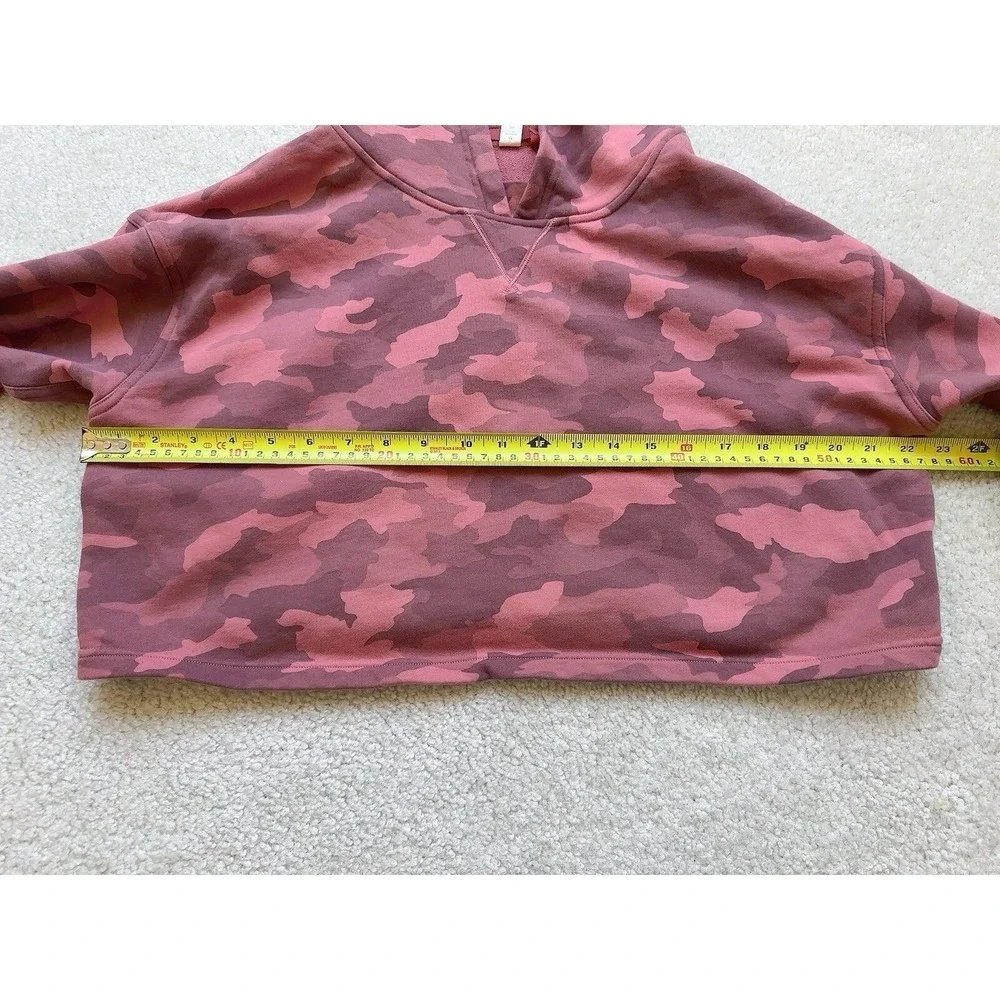 Lululemon All Yours Cropped Hoodie Heritage 365 Camo Brier Rose Multi Size 14